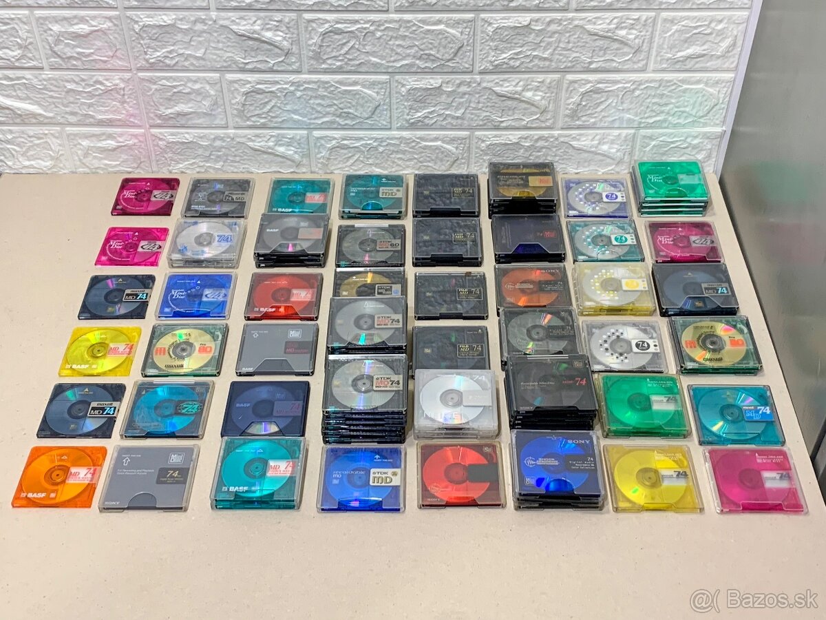 Sony. Maxell. TDK. BASF. FUJI … minidisk