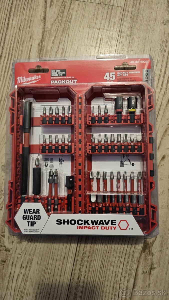 45ks Milwaukee set PACKOUT