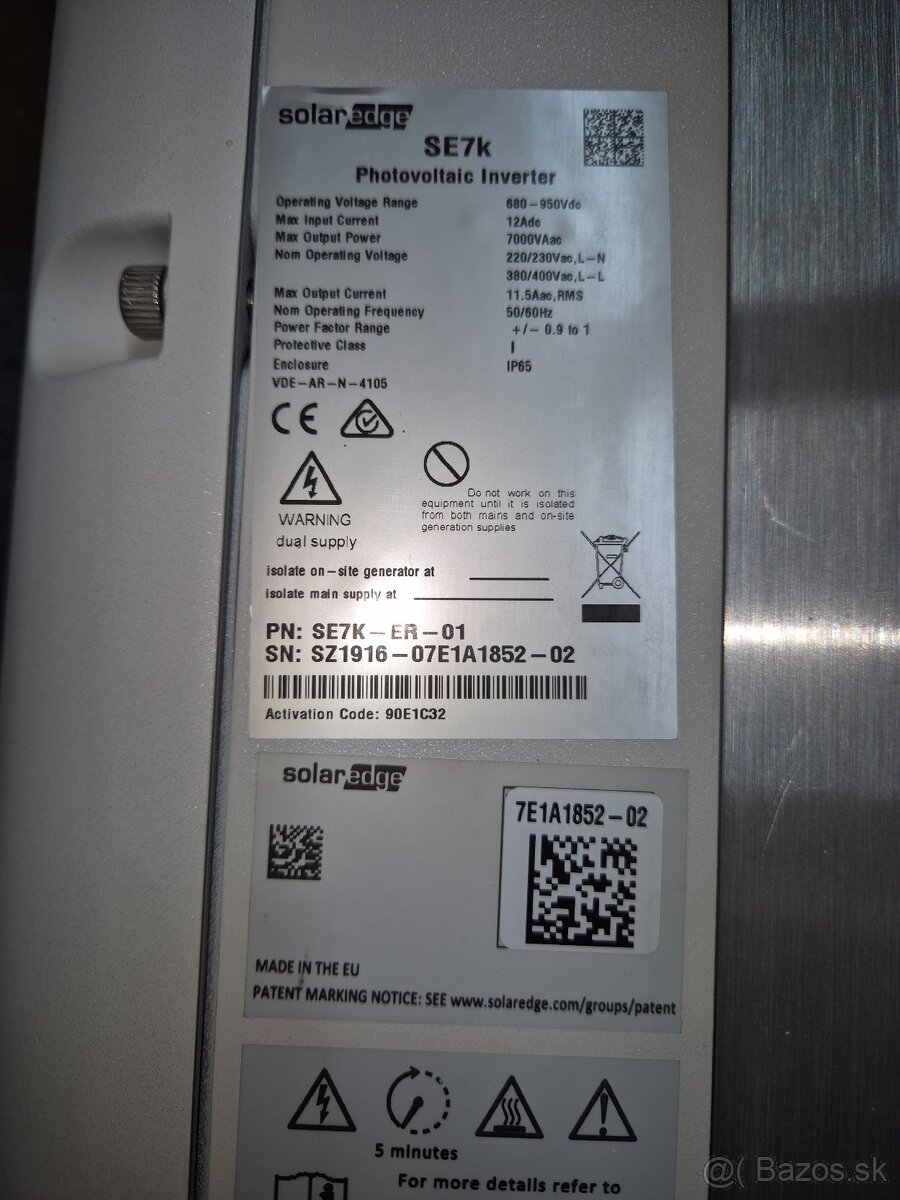fotovoltaicky menič SolarEdge