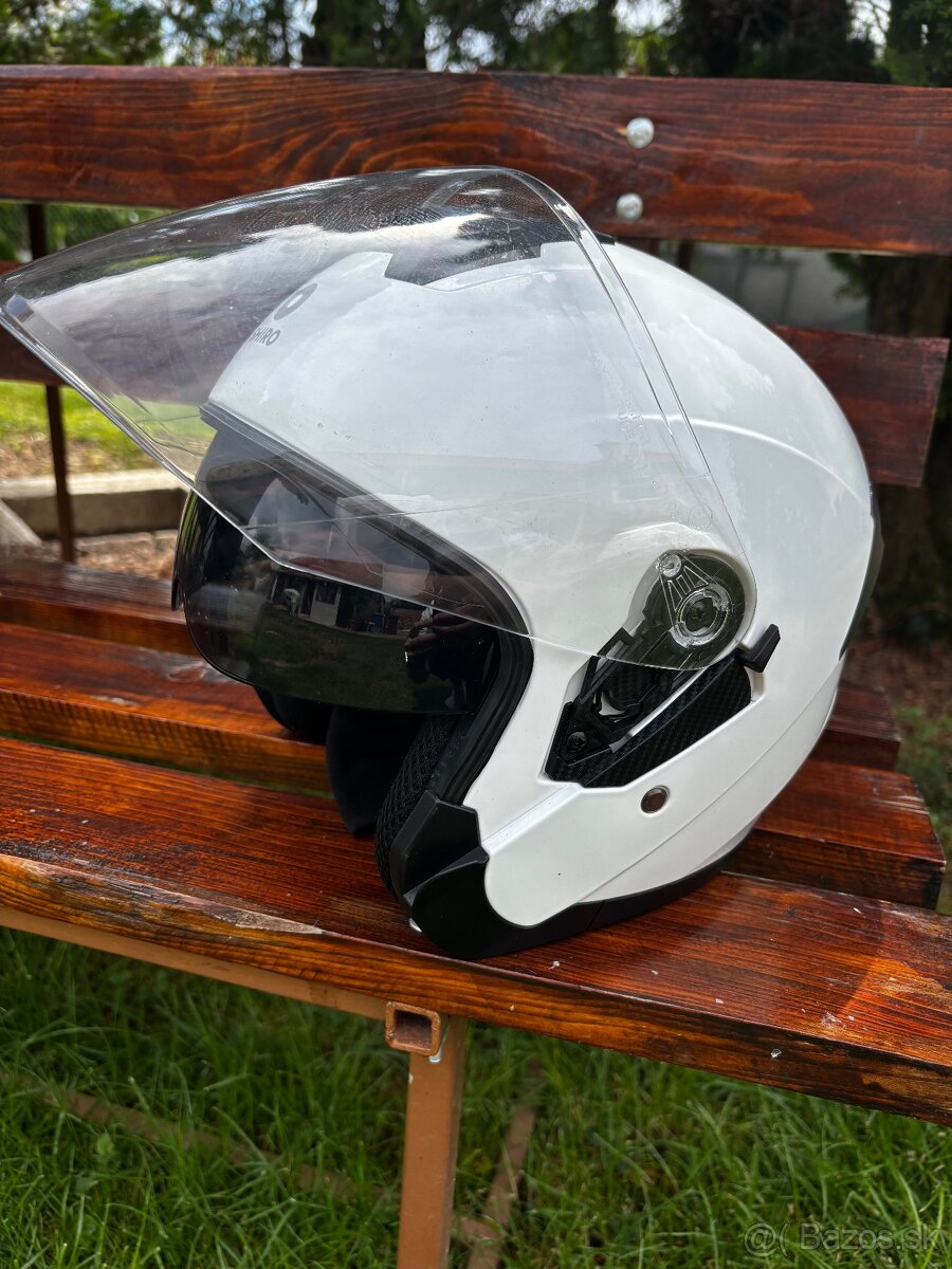 SHIRO PRILBA SH-451 biela lesklá