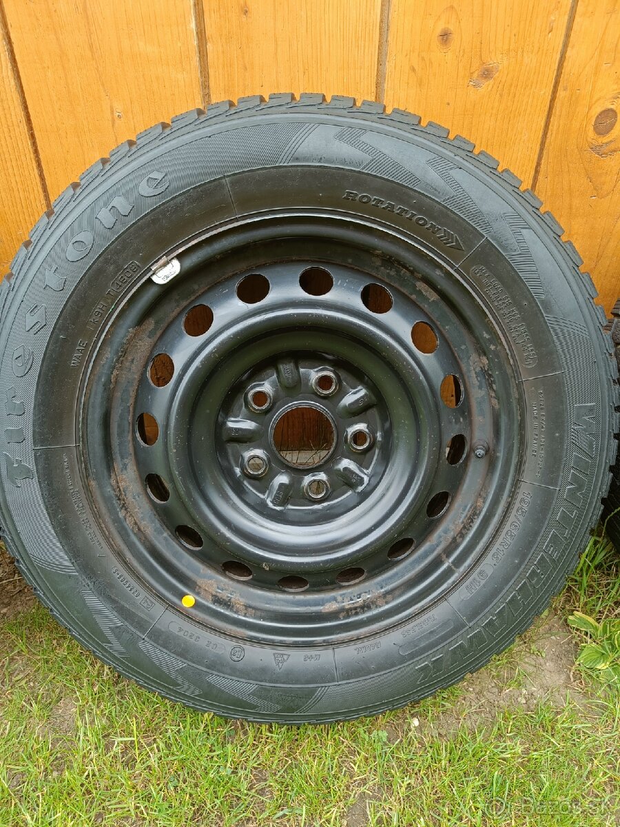 Plechové disky r15 5x114,3 + zimné gumy