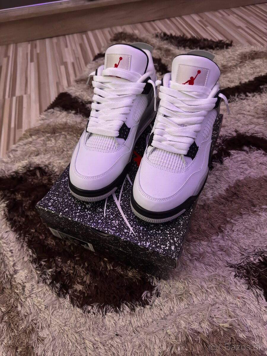 Jordan 4 White Cement