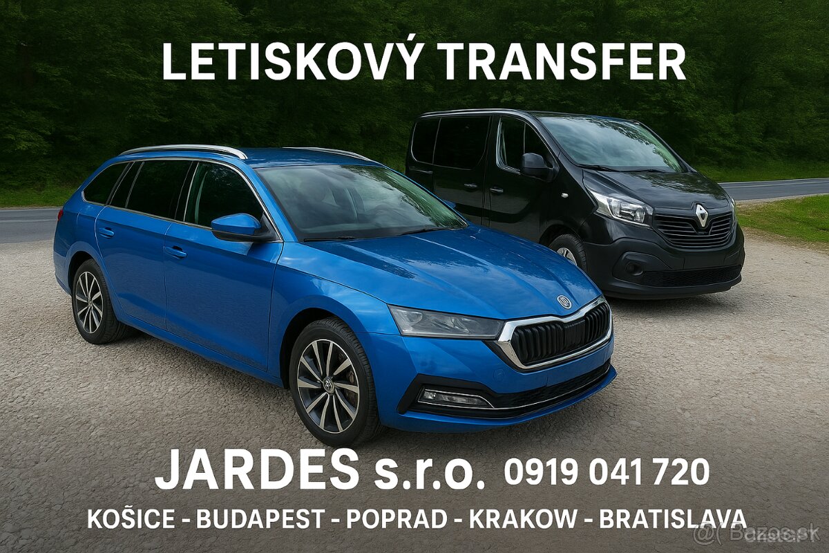 Preprava osôb Košice – letiská, svadby, firemné akcie