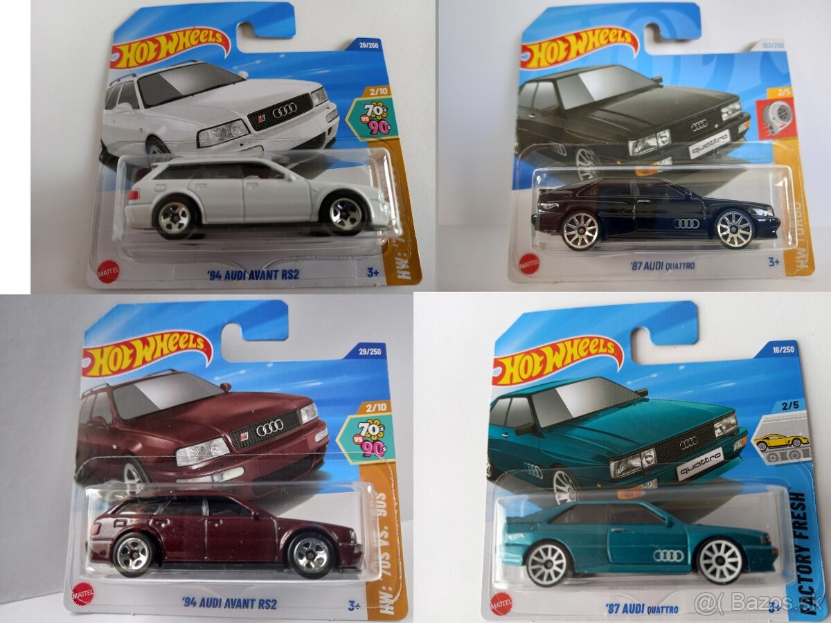 HOT WHEELS - ´94 AUDI AVANT RS2,´87 AUDI QUATTRO
