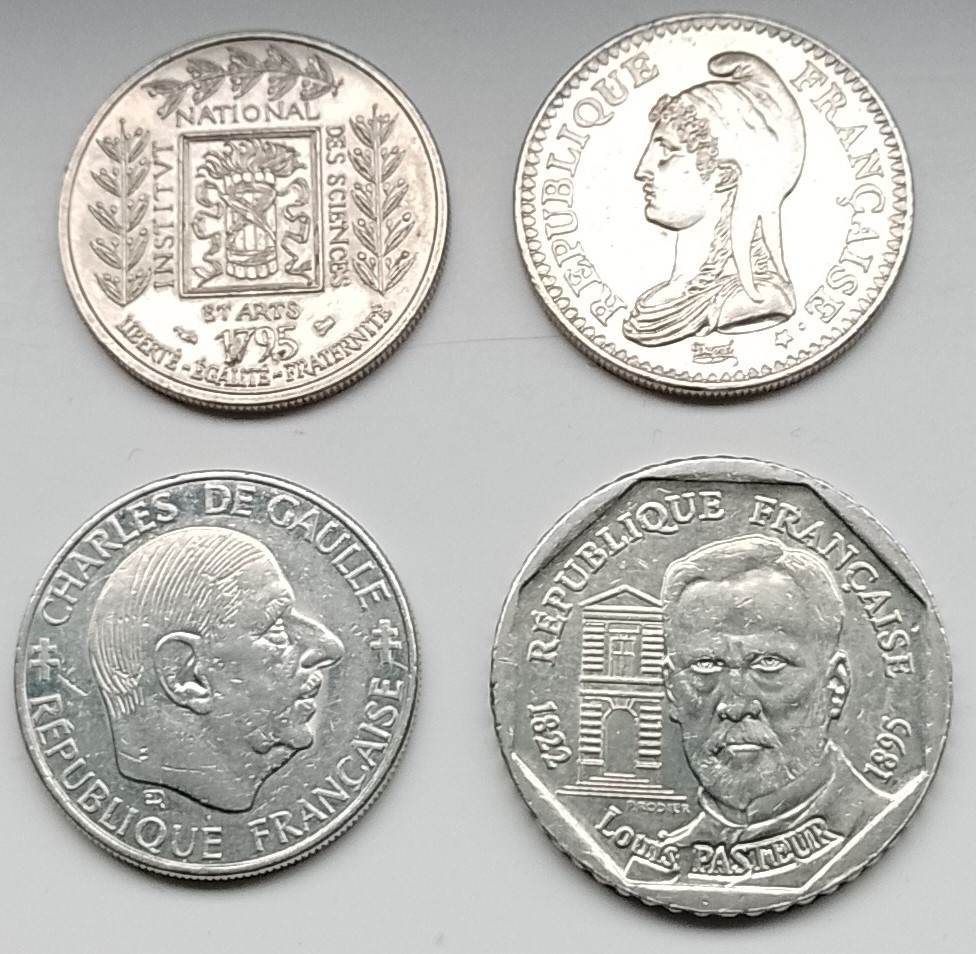 pamatne mince Francuzsko