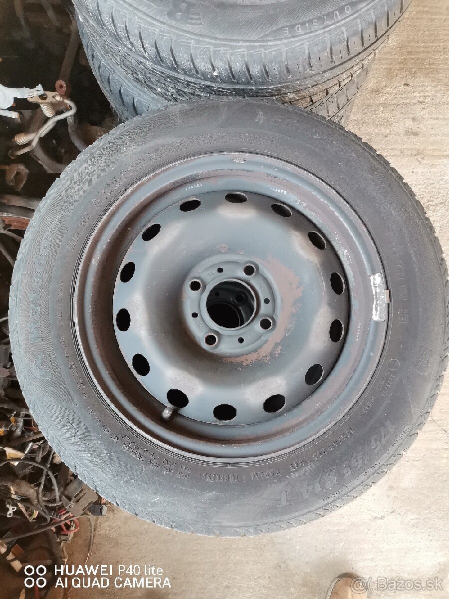 Obuté pneumatík na diskoch peugeot citroen