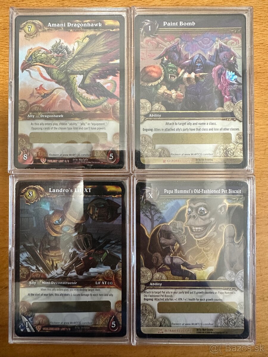 World of Warcraft karty ( loot )