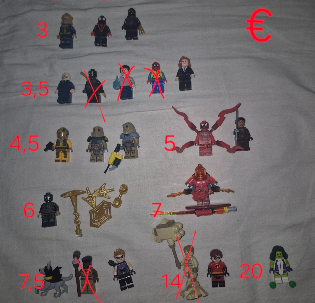Lego figurky star wars, marvel,ultra agents a mnoho dalsich