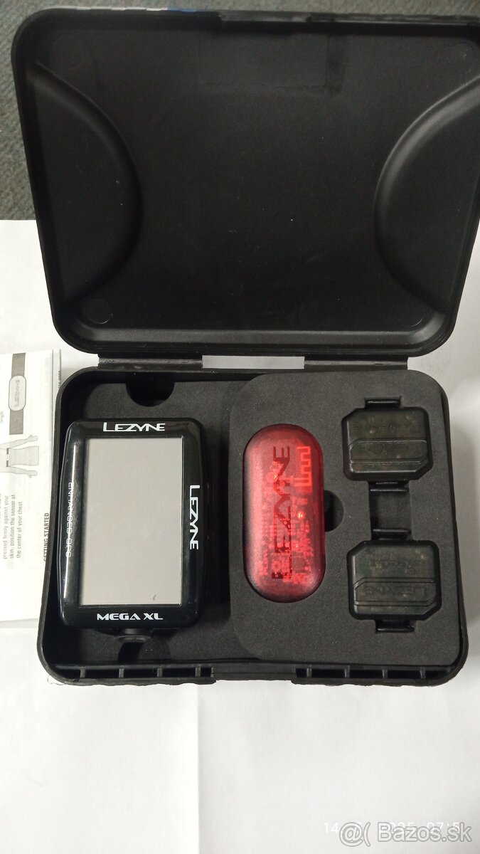Lezyne Mega XL GPS cyklopočítač sada.