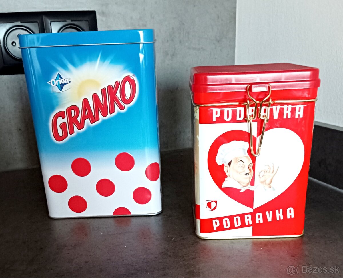 RETRO plechovky - 5 €/1kus