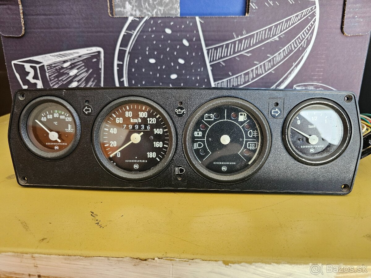 Budíky  Škoda 105,120, a Škoda 1203