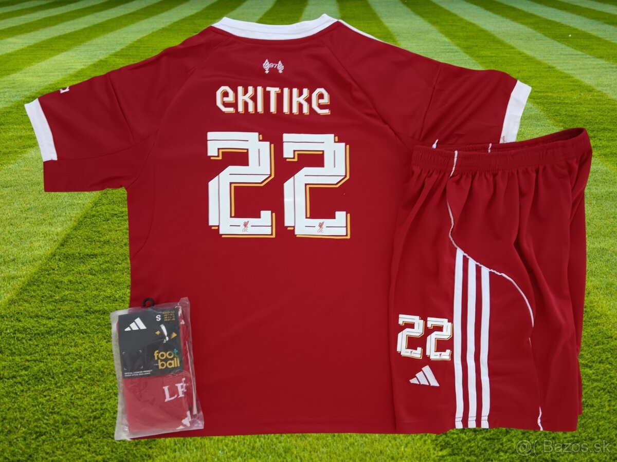 #22 Hugo Ekitiké detský dres Liverpool FC 25/26 red