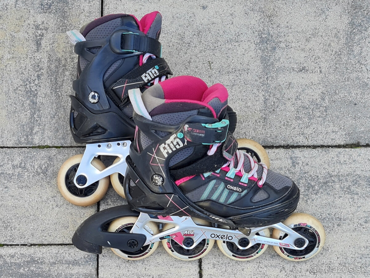 Detské kolieskové korčule Oxelo 32-35