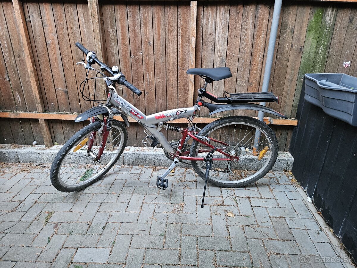 Celoodpruzený bicykel