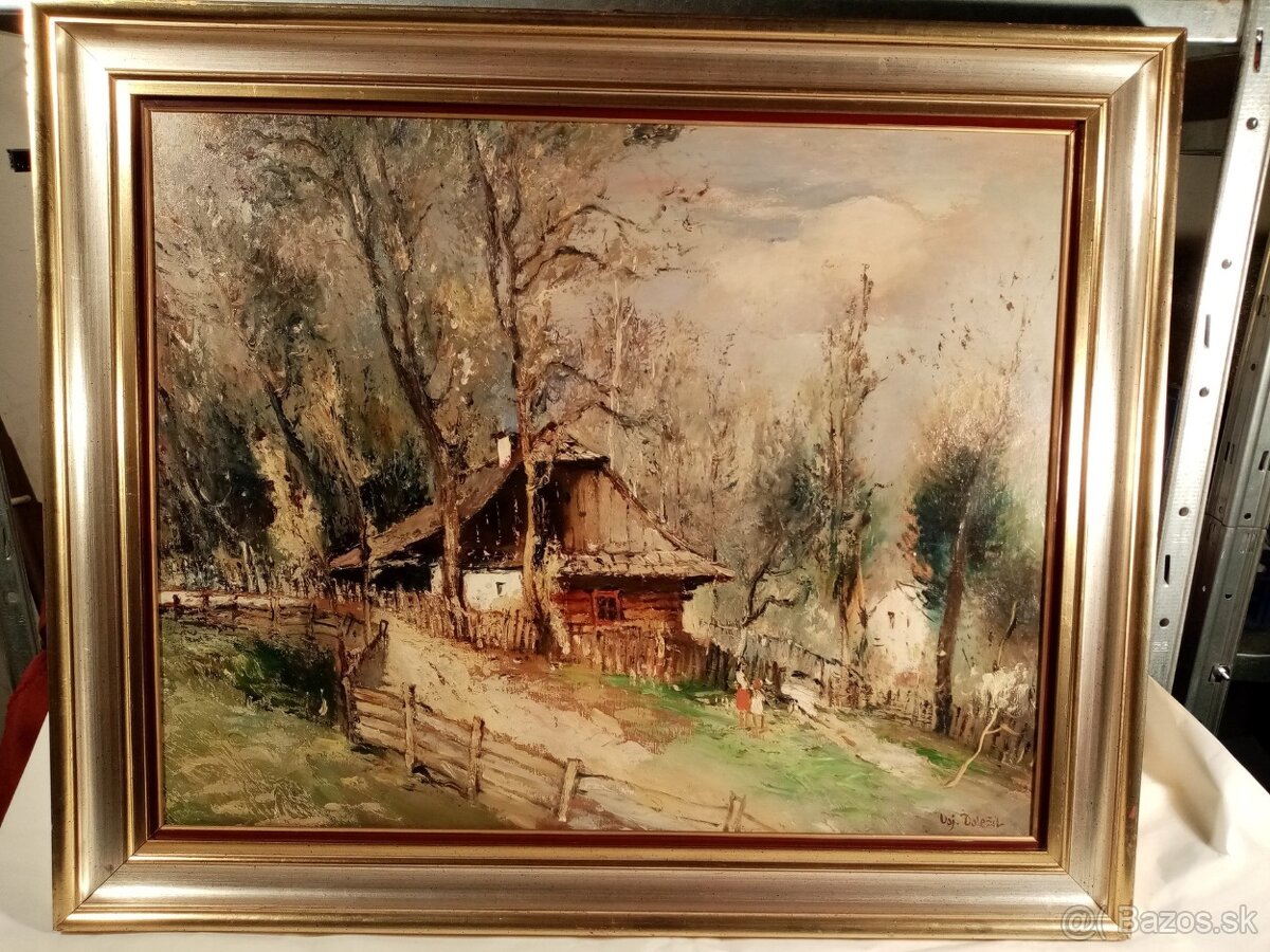 profesor Vojtech Doležil - olejomaľba (obraz) + kniha