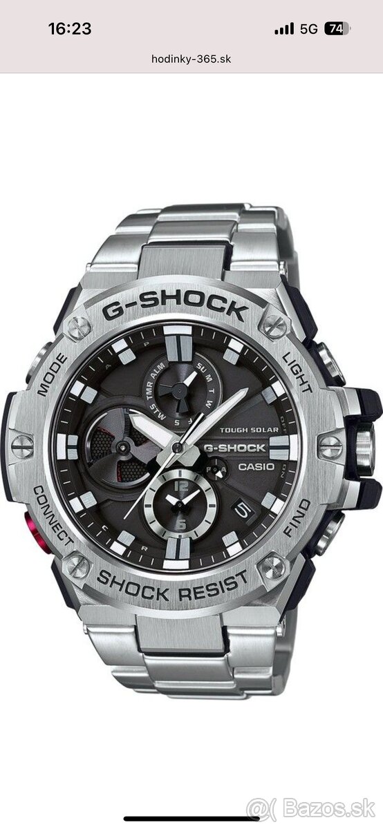 Predám rok nosene hodinky casio G-Shock G-Steel GST-B100D-1A