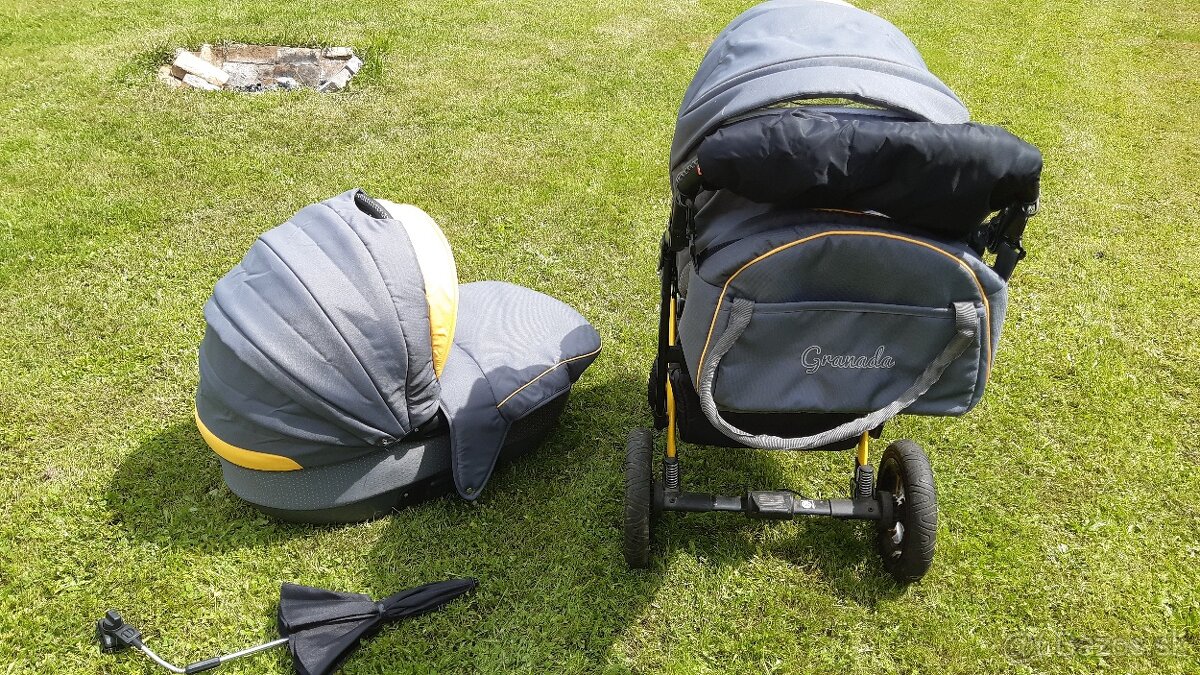 Kočík Camarelo a autosedačka Maxi-cosi