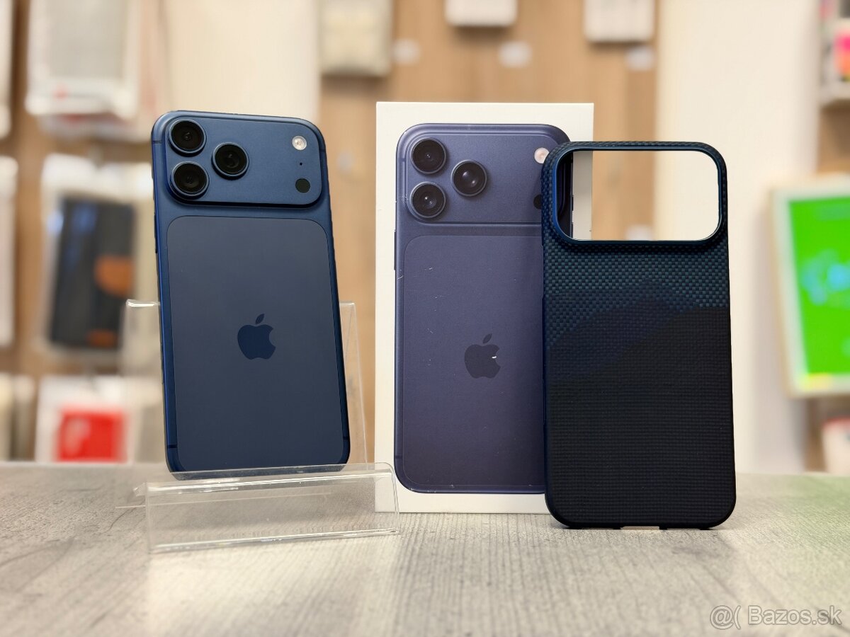 100% BATÉRIA - Apple iPhone 17 Pro Max 256GB Deep Blue