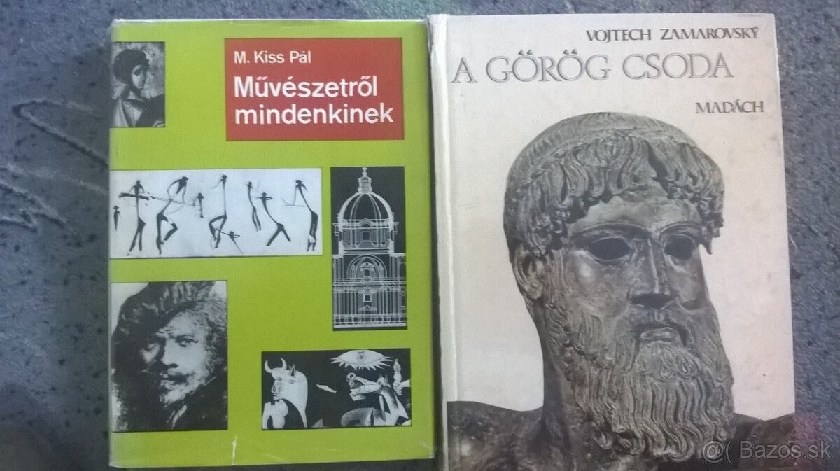 Knihy v maďarčine o umení a starom Grécku