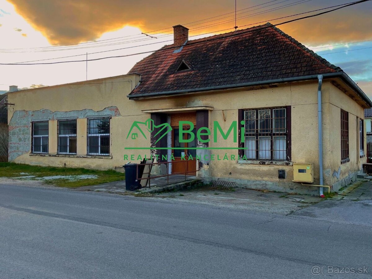 Dom - Budova na podnikanie a bývanie – ideálna lokalita, skv