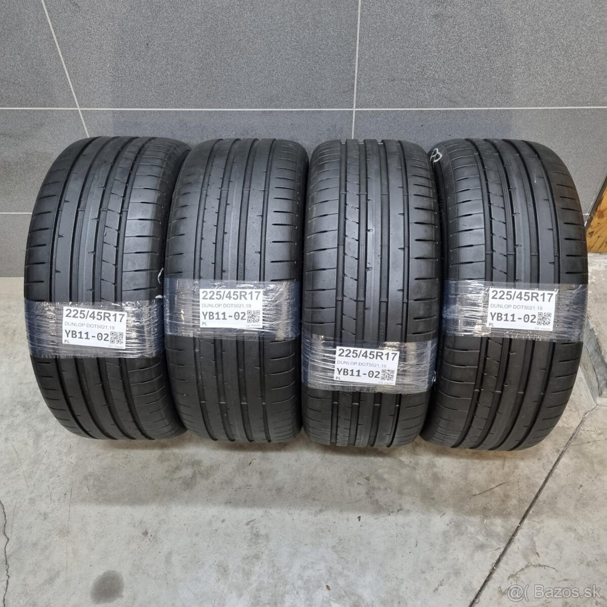 Letné pneumatiky 225/45R17 DUNLOP DOT5021/19