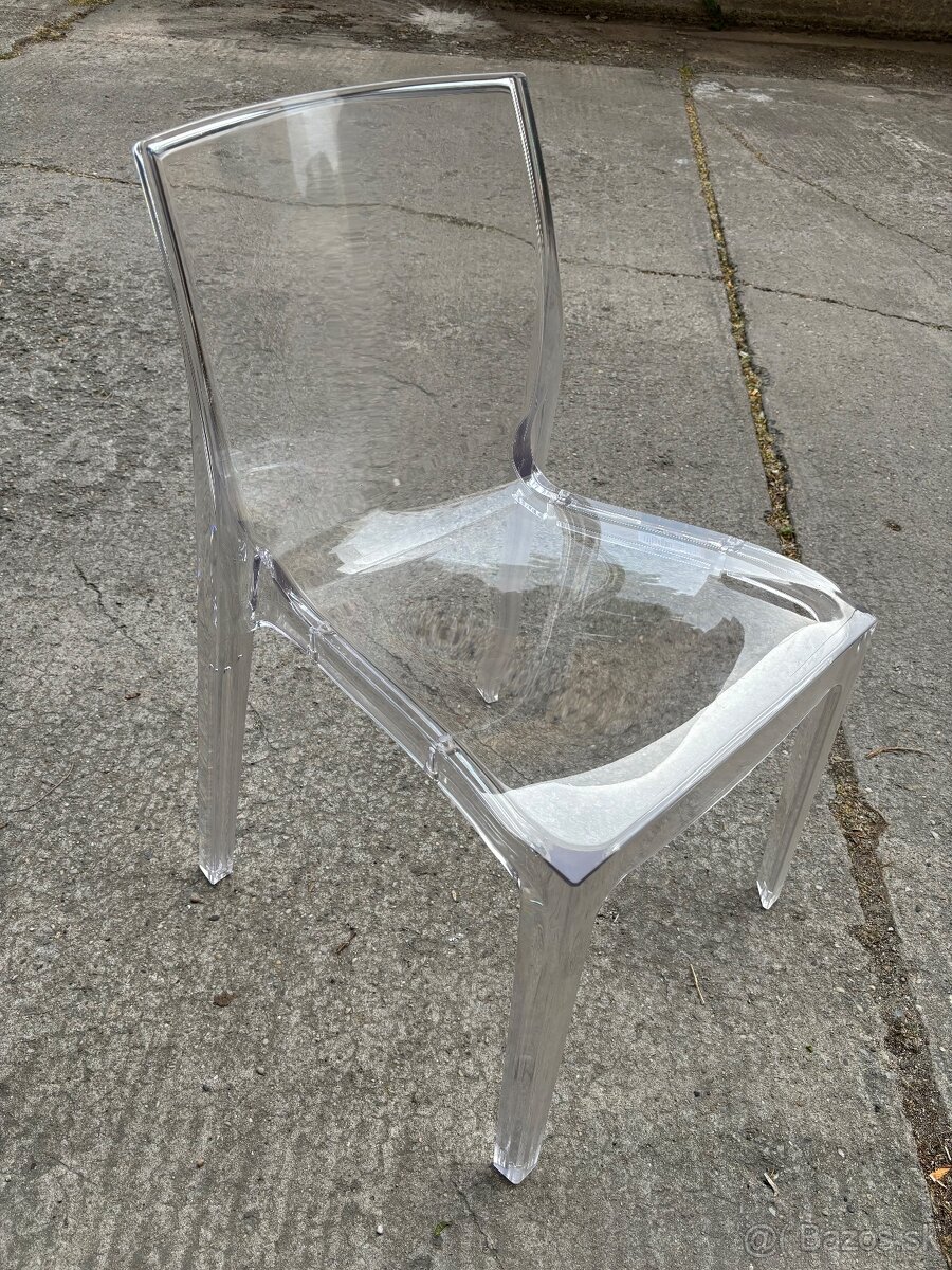 Jedálenská stolička UPON ITALY - transparentná