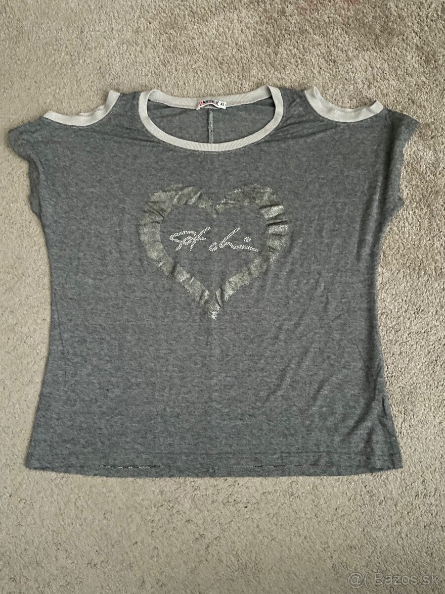 Dámske tričko krátky rukáv, veľ. 42