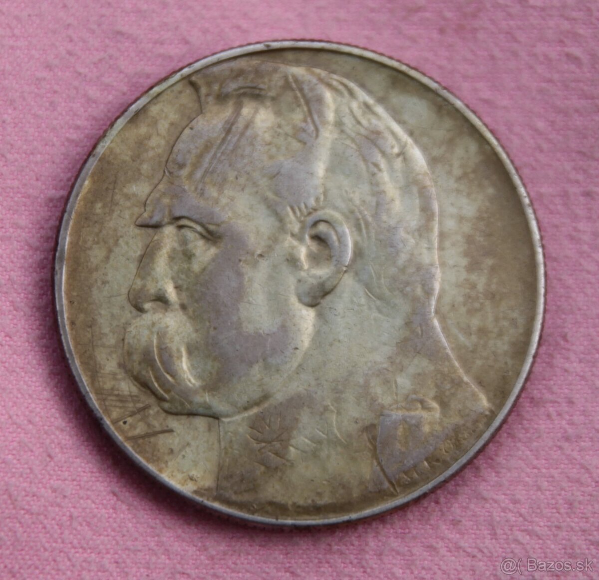 Minca strieborná - 10 zlotych Pilsudski 1934