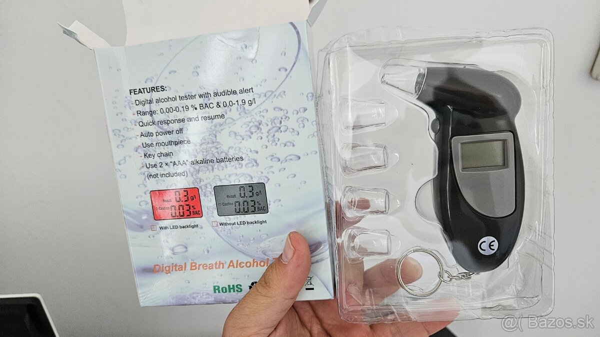 Elektronický alkohol tester - nový