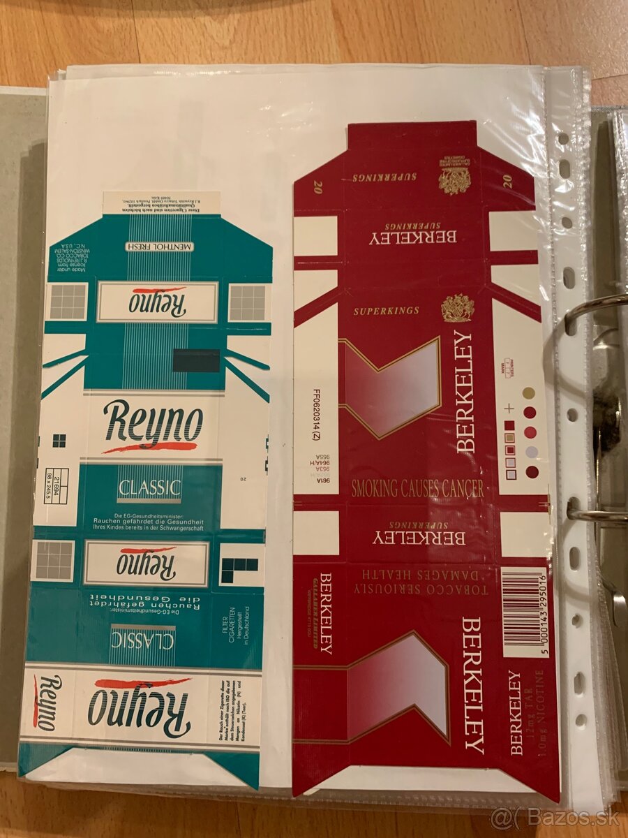 Zbierka cigaretových krabičiek