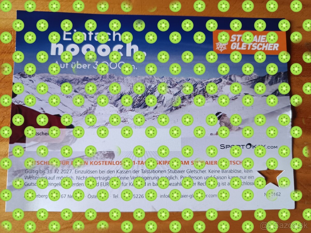 Predám 1 dňový skipas na Stubai