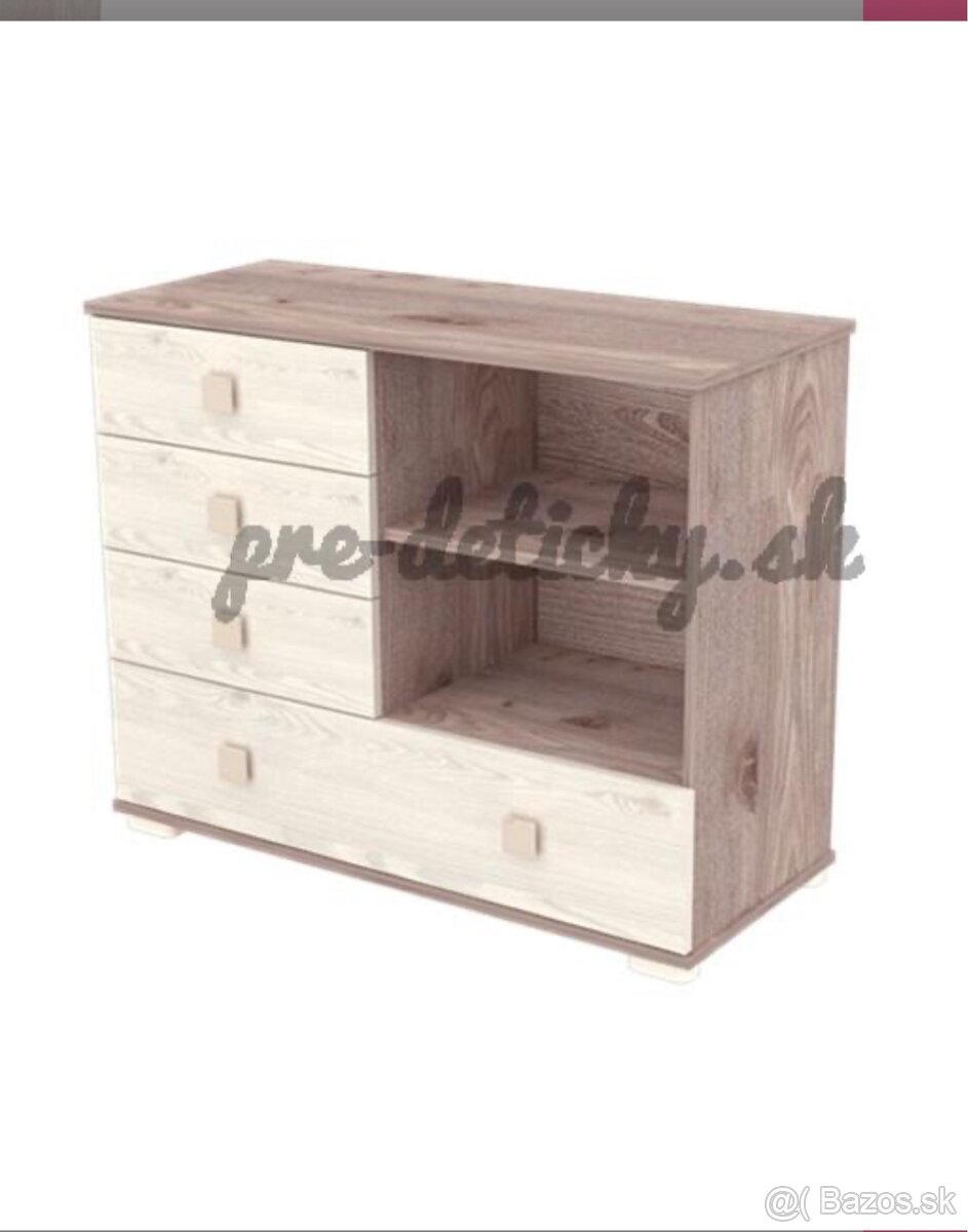 Komoda s prebalovacim pultom