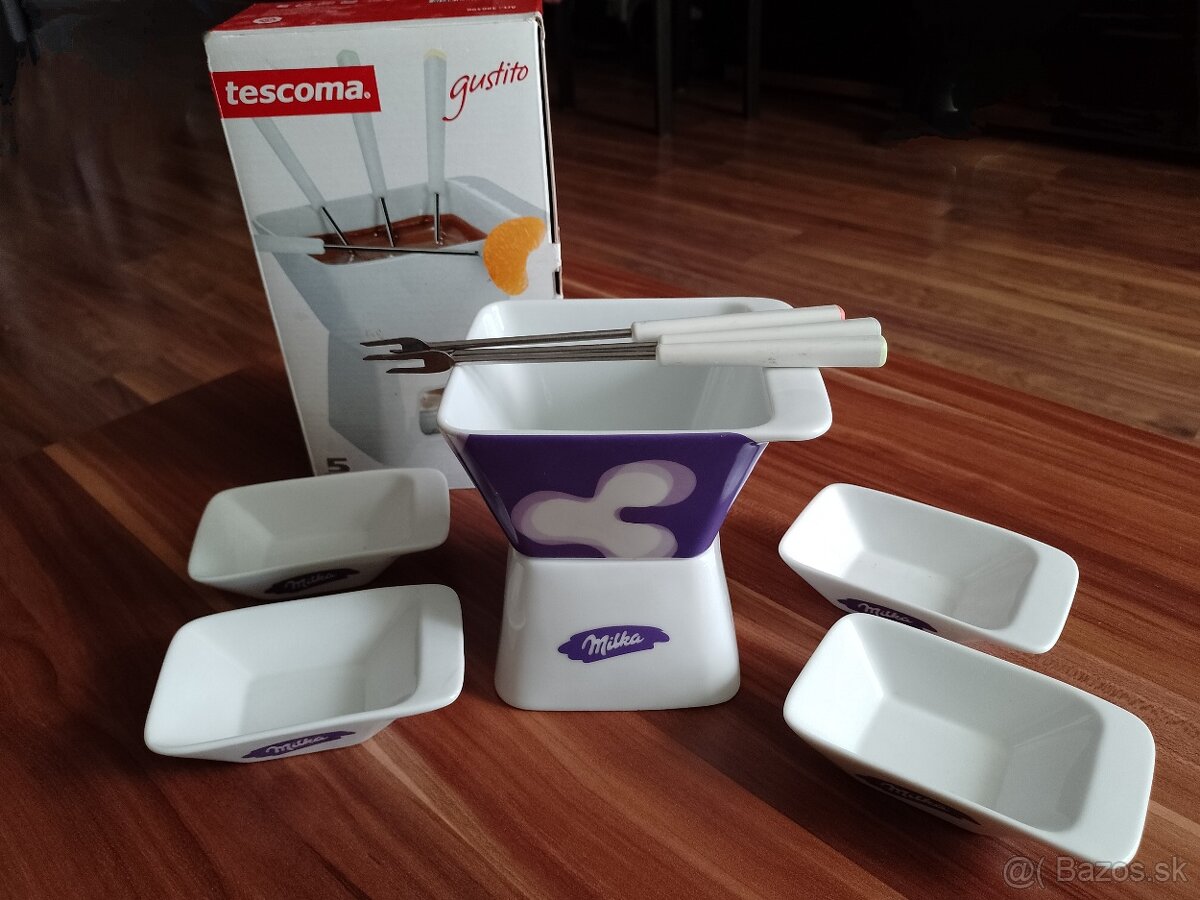 Fondue porcelánová sada Tescoma Milka