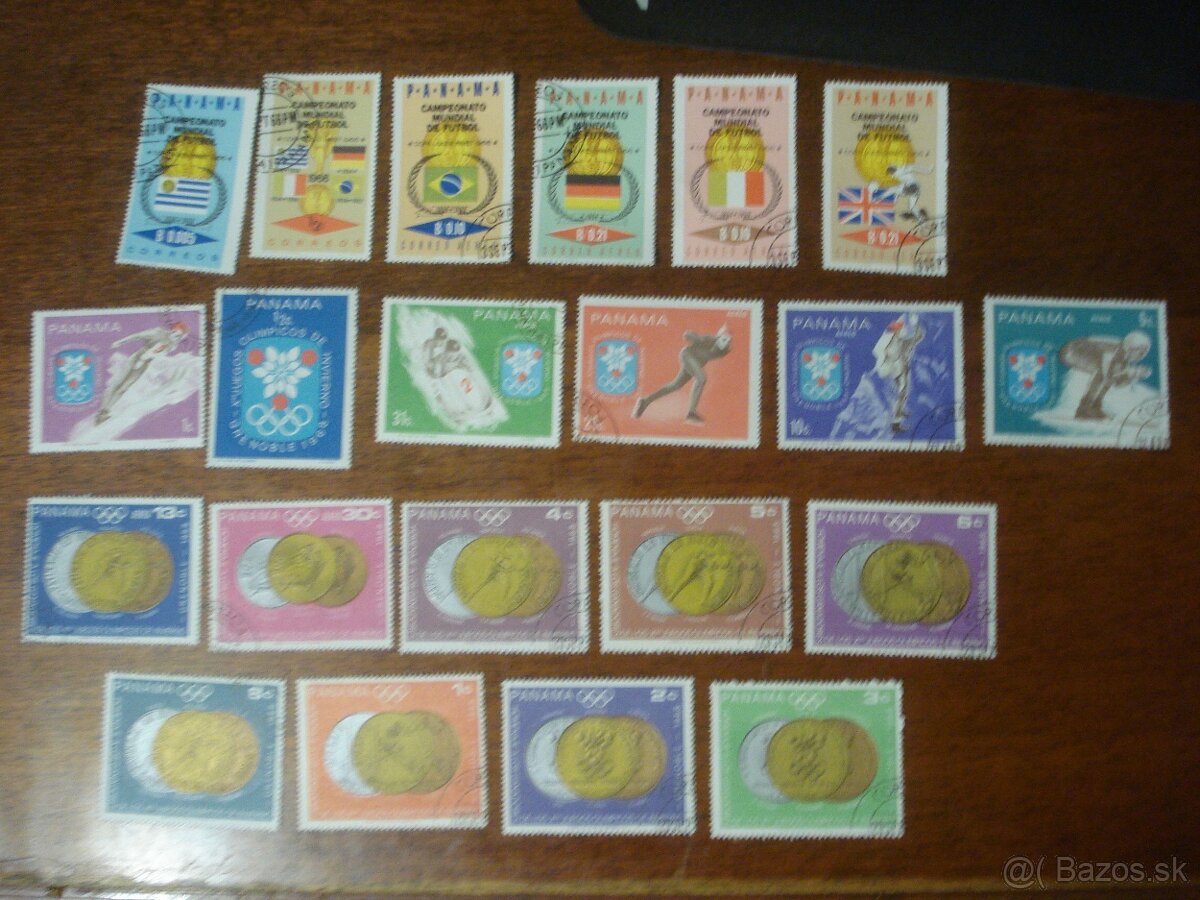 Rôzne známky Panama Paraguaj Guayana USA Sv. Tomáš