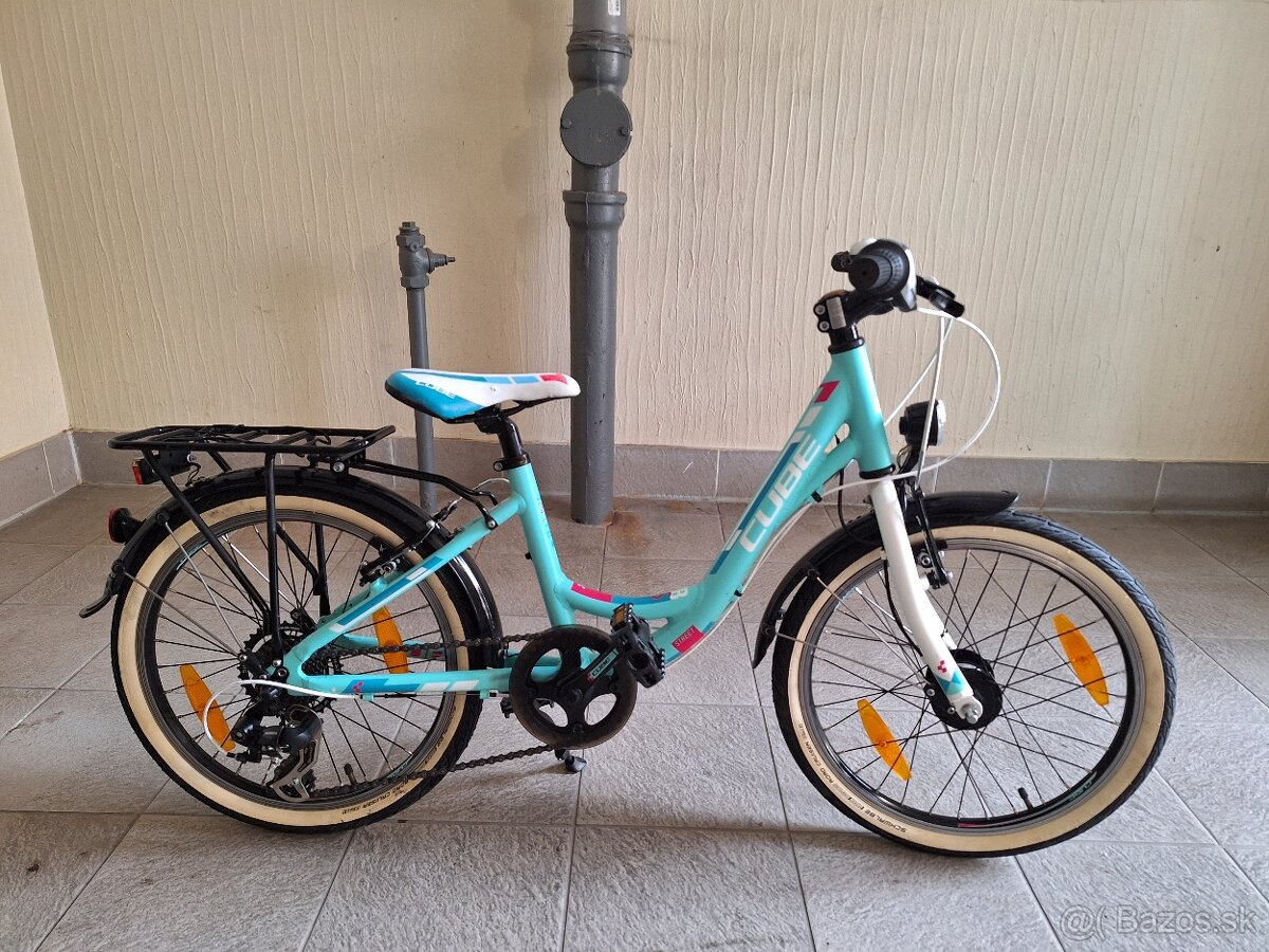 Predám detský bicykel 20kola Cube200 dievčenský
