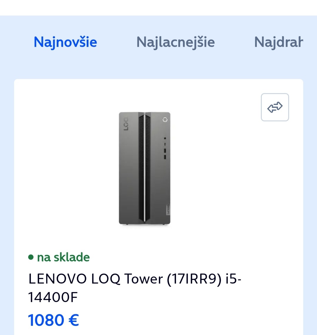 LENOVO LOQ Tower (17IRR9) i5-14400F