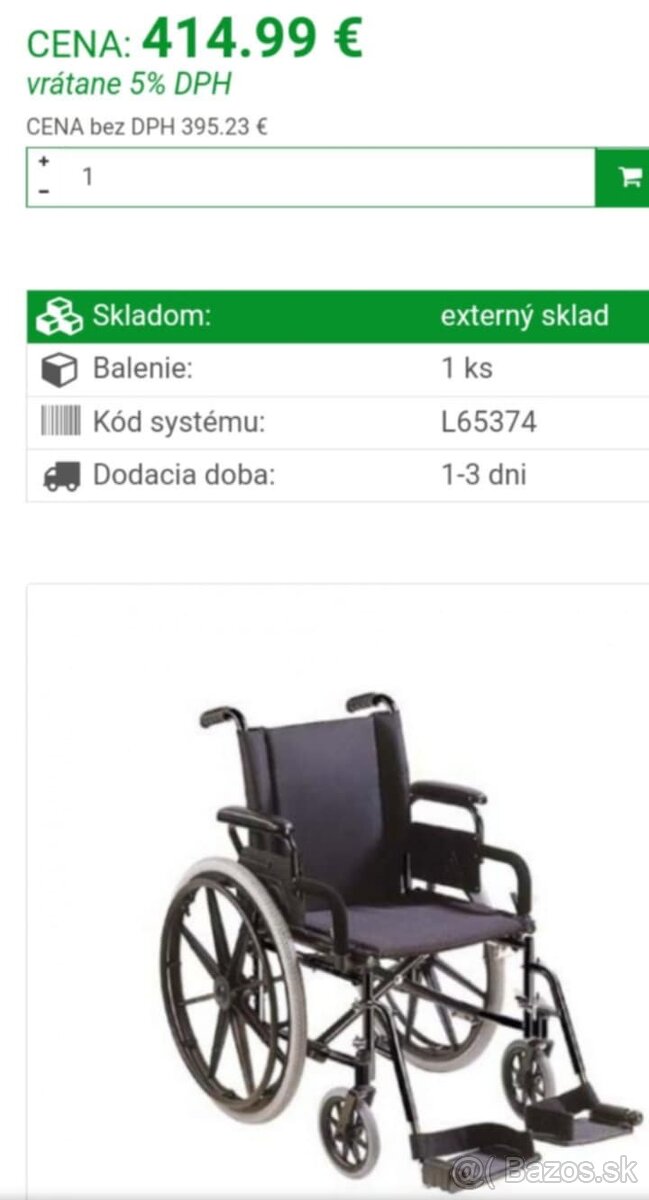 vozík invalidný