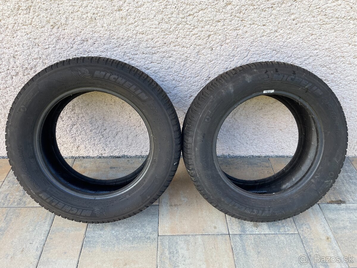 Michelin CrossClimate 2 – 215/60 R16 – výborný stav