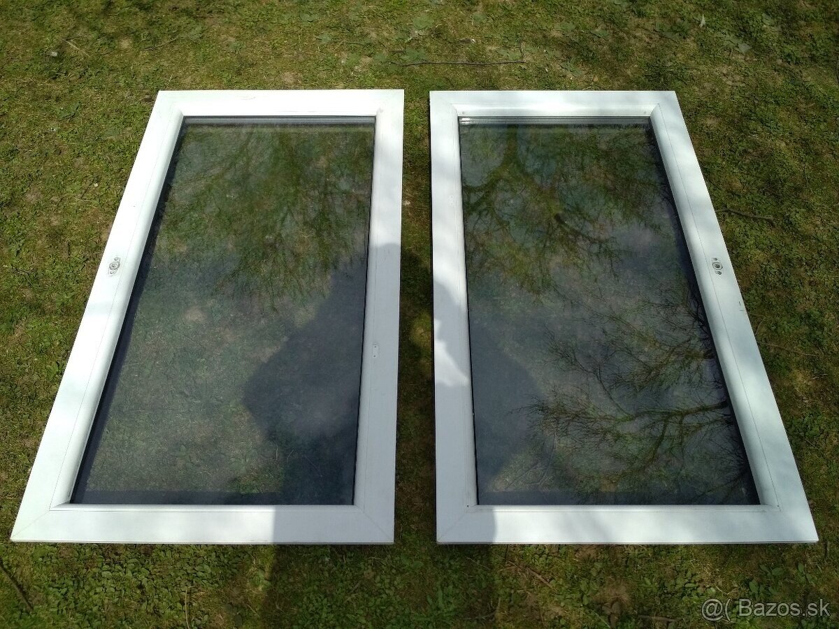 Plastove kridla z okien, 135x72cm, 2ks