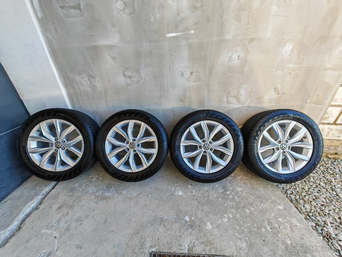 Letná sada originál VW Kingston R18 + TPMS