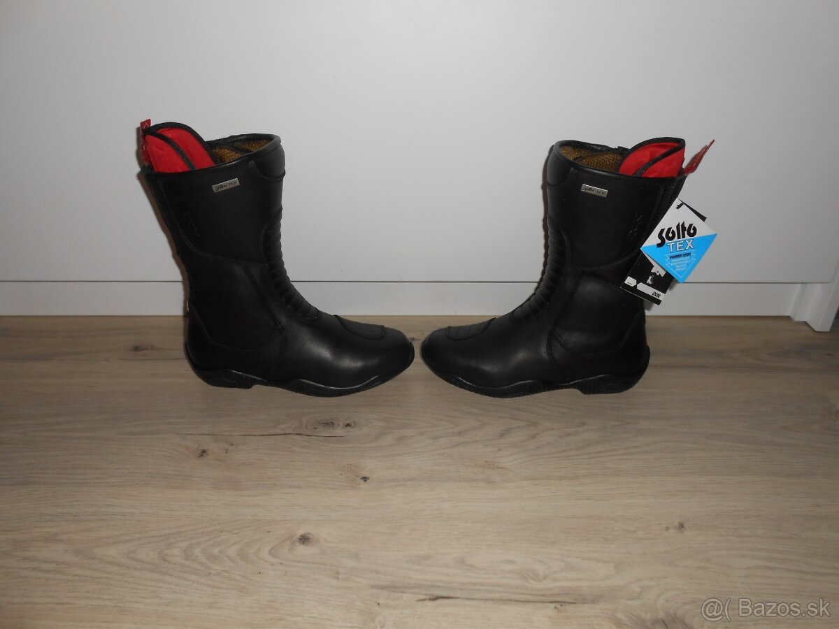 Predam nove damske kozene moto cizmy znacky IXS TOUR