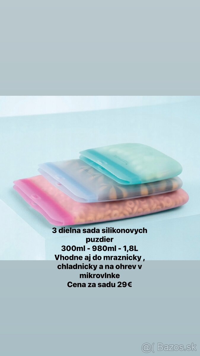 Sada silikonovych puzdier Tupperware