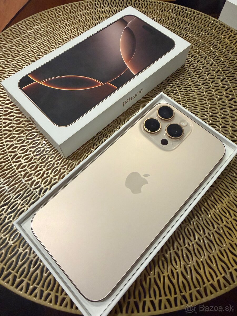 iphone 16 pro max 256gb ZLATÝ