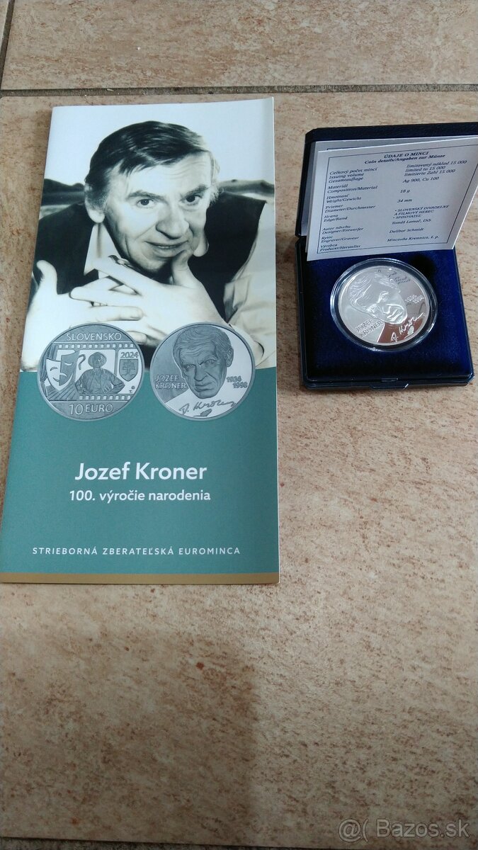 Minca strieborna Jozef Kroner Proof