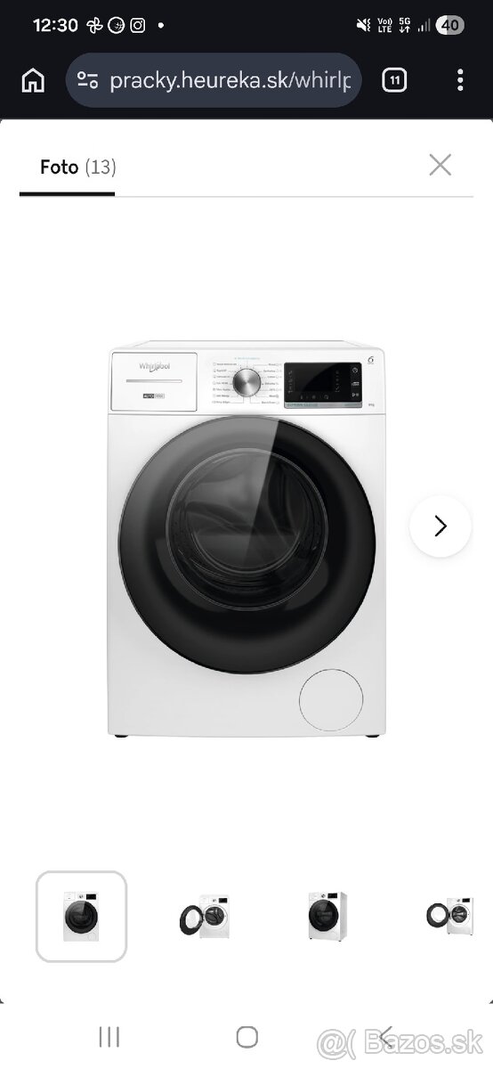 Práčka Whirlpool w8 99AD Silence CS