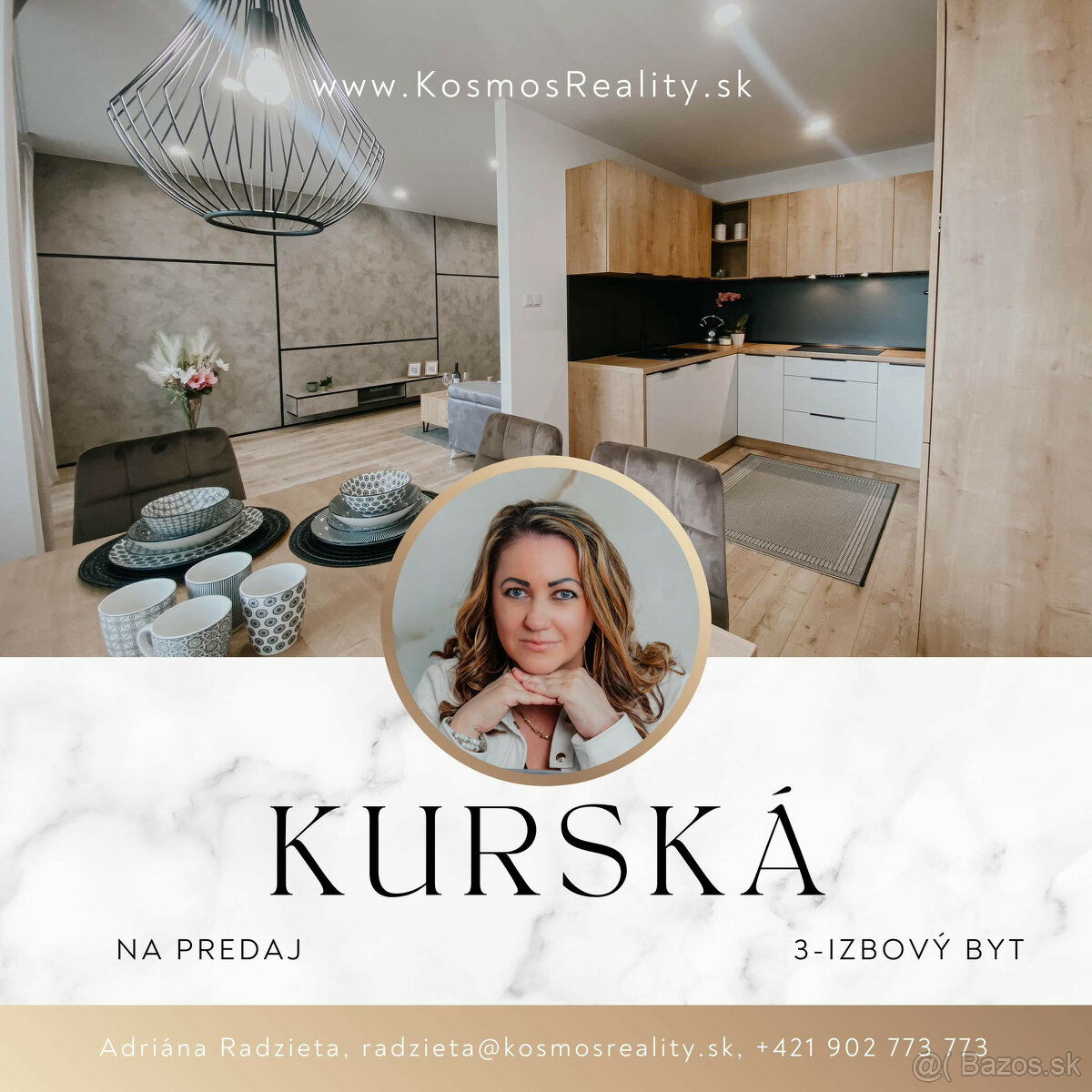 NOVÝ zrekonštruovaný 3i byt Kurská 21 Košice - Furča