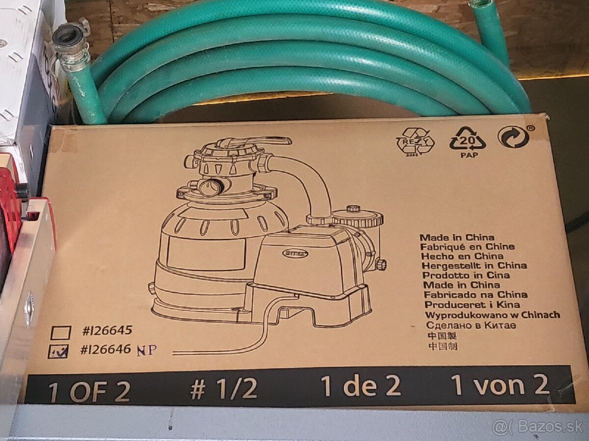 Intex 26646 Piesková filtrácia 6 m3/h
+ 1