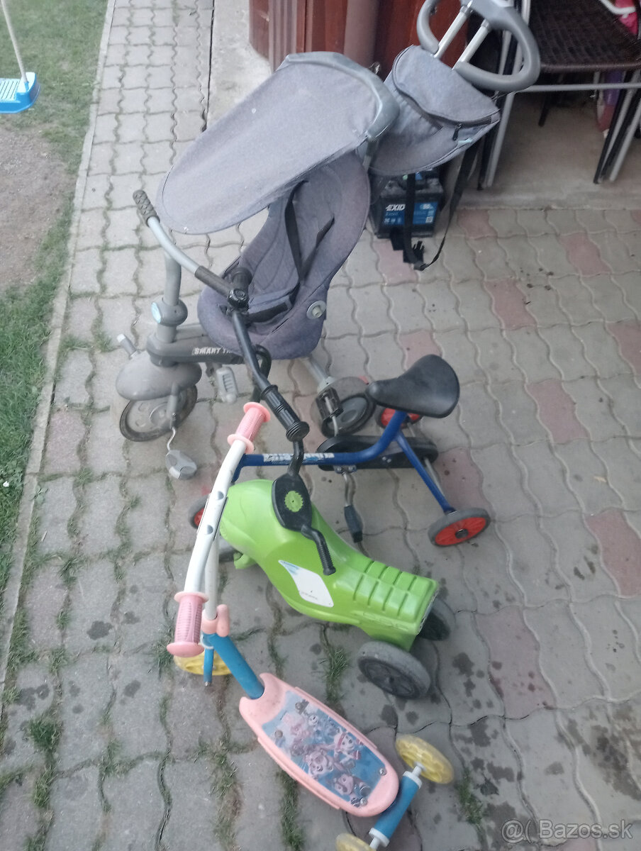 Predám odrážadlá, trojkolky