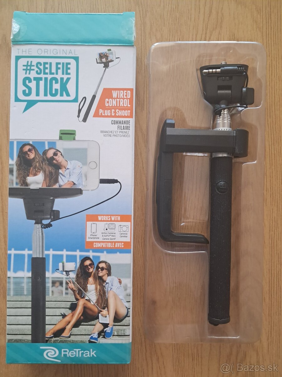 Selfie tyč - 22cm - 1m
