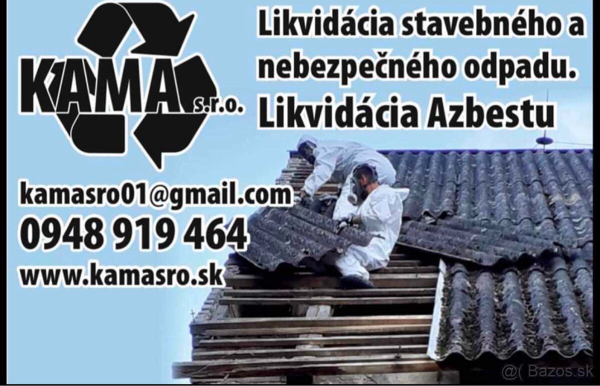 Odvoz Azbestu a nebezpečného odpadu po celej SR